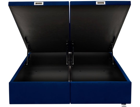 TEMPUR - Sommier 180 x 200 Premium 180x200cm velours bleu roi D76