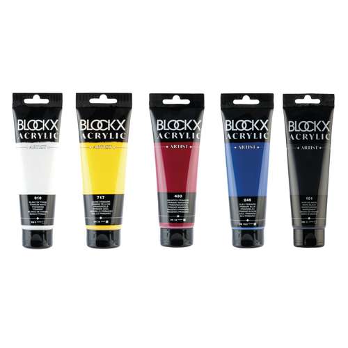 BLOCKX ACRYLIC ARTIST Acrylfarben-Set, Primärfarben