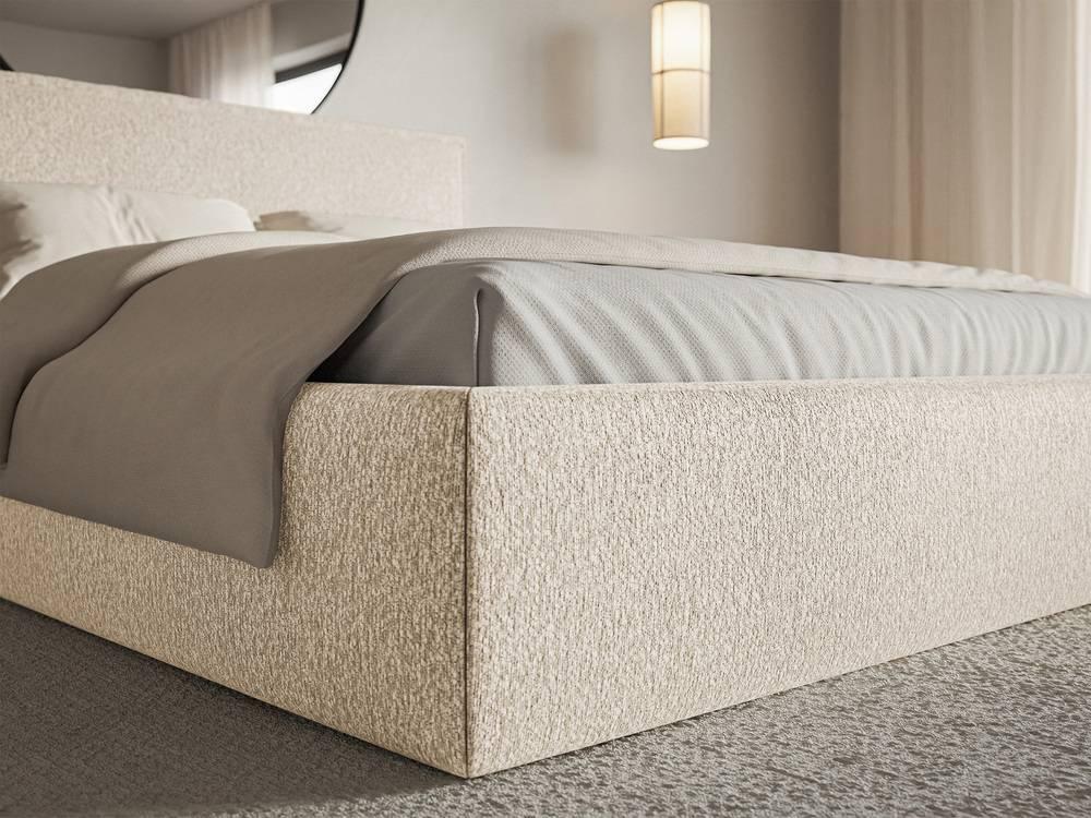 NADUVI Collection Bedframe Esmay chenille 200 x 200 cm