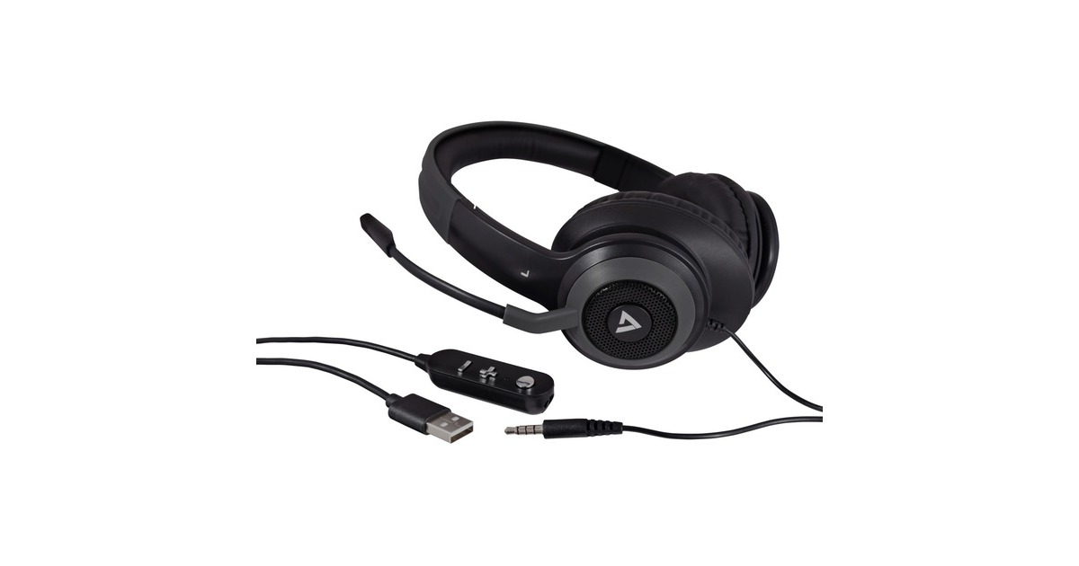 V7HC701 Premium Stereo Headset over-ear   (Zwart)