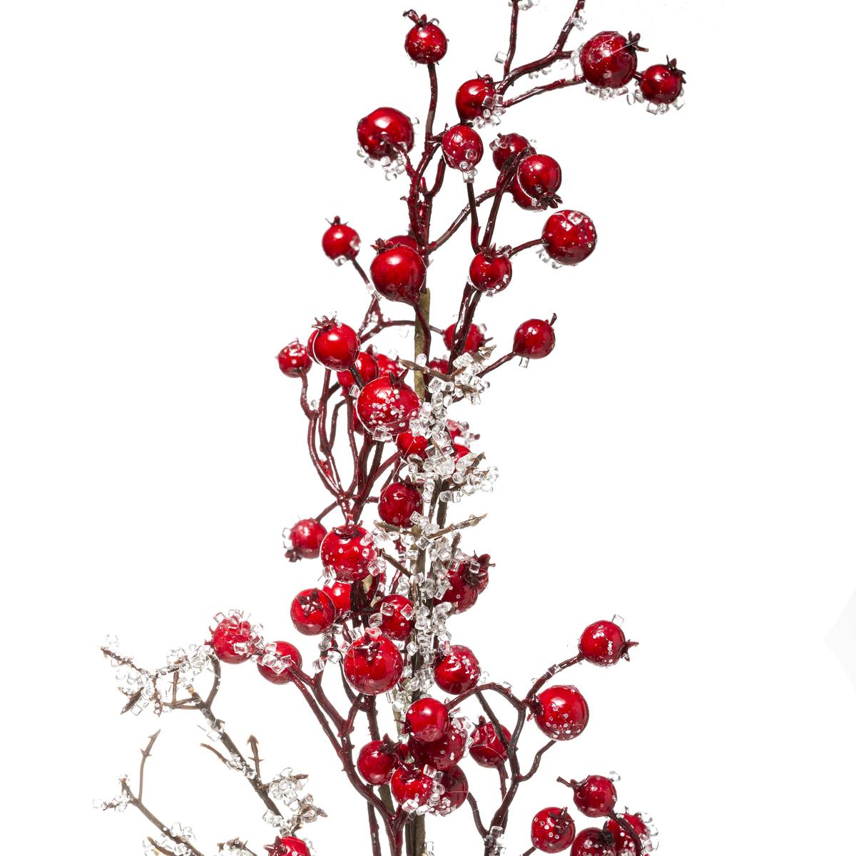 BRANCHE BAIES ROUGE H.73CM