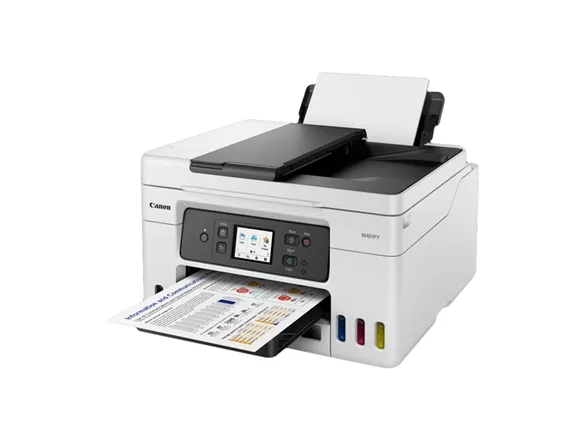 Canon MAXIFY GX4050 - Multifunktionsprinter - farve - blækprinter - kan genopfyldes - Legal (216 x 356 mm) (original) - A4/Legal (medie) - op til 18 ipm (udskriver) - 350 ark - 33.6 Kbps - USB 2.0, Wi-Fi(ac), LAN
