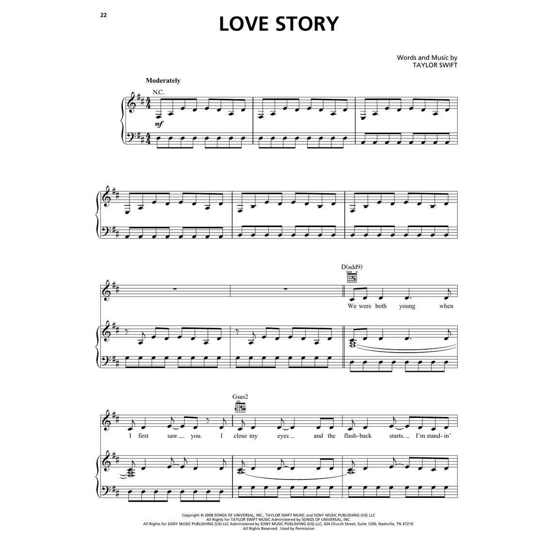Hal Leonard Taylor Swift Fearless (Taylor's Version) voor piano, zang en gitaar