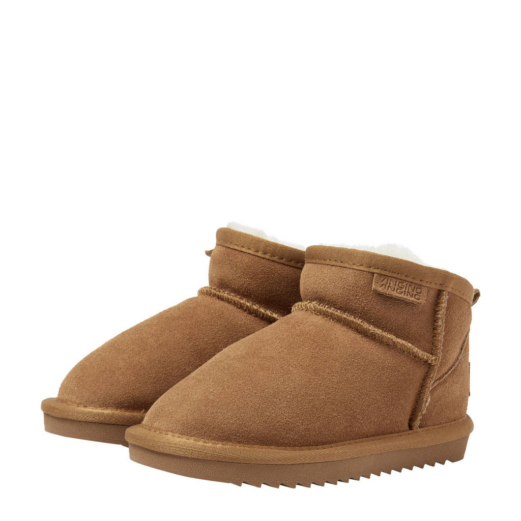 Vingino Ashley Lowsuède enkelboots cognac