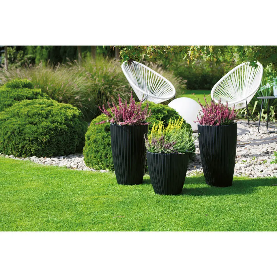 Form Plastic Plantenpot/bloempot - kunststof - wit - 30 x 48 cm