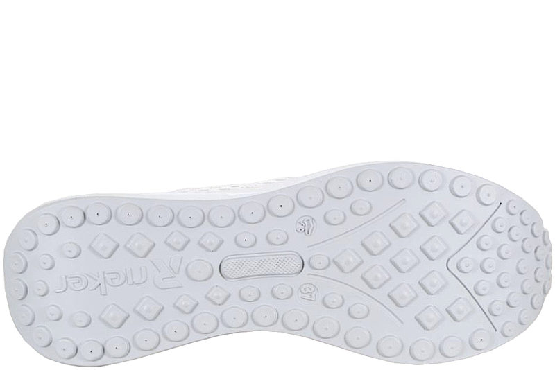 RIEKER SNEAKERS I HVIDT TEKSTIL