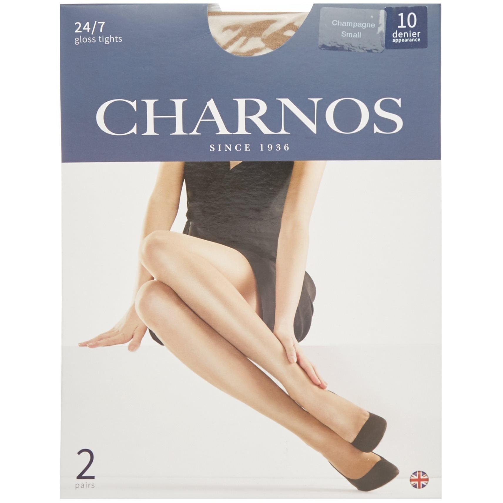 Charnos 24/7 2 pair pack 10 denier sheer tights