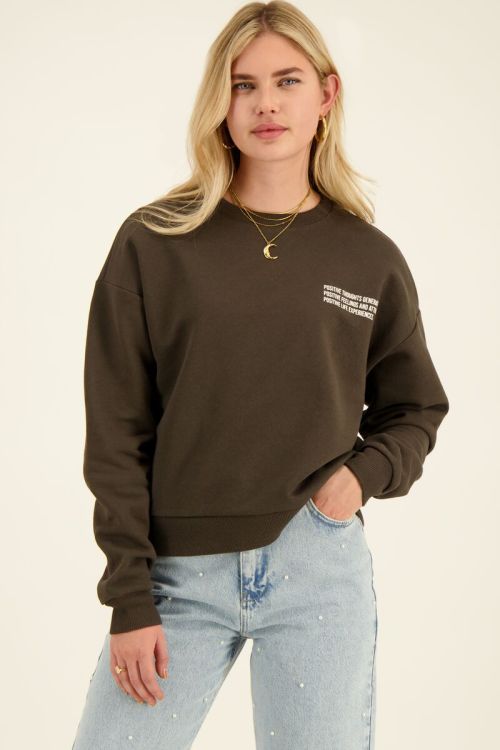 Donkergroene sweater the journey