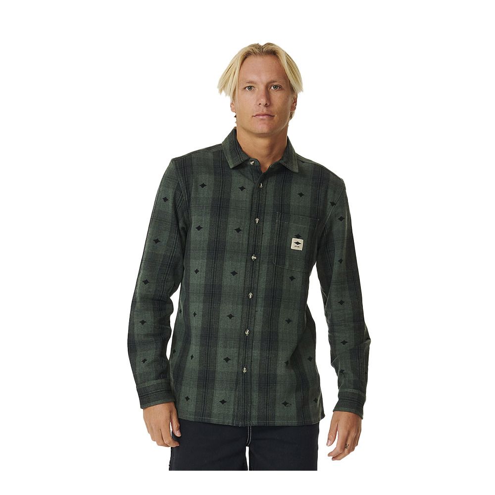 Rip Curl QUALITY SURF PRODUCTS FLANNEL - Chemise Homme washed green