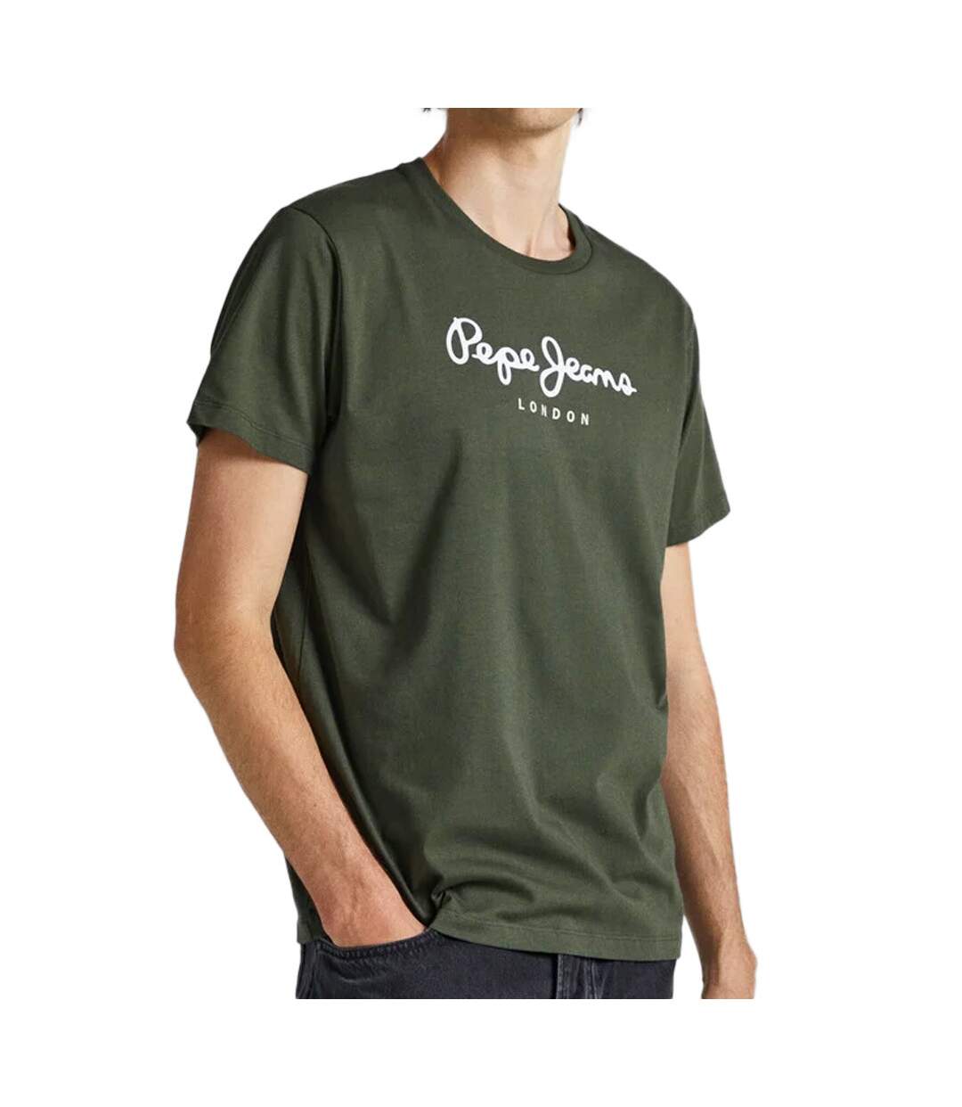 T-shirt Kaki Homme Pepe jeans Eggo N