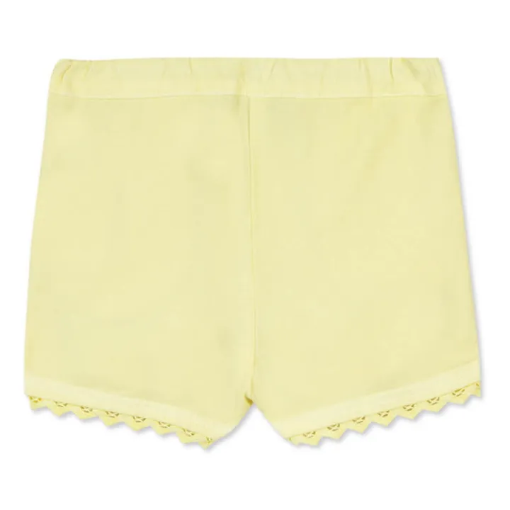 Tartine et Chocolat Short Broderie | Jaune pâle