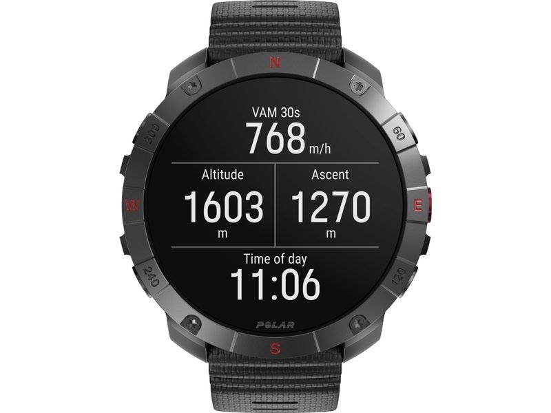 POLAR GPS-Sportuhr Grit X2 PRO Titan Braun Sportuhr mit optischer Pulsmessung und Smartwatch-Navigation