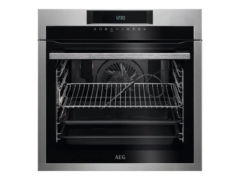 AEG 7000 SenseCook BPE642120M - Ovn - til indbygning - niche - bredde: 56 cm - dybde: 55 cm - højde: 59 cm - med selv-rengøring - Klasse A  - rustfrit stål