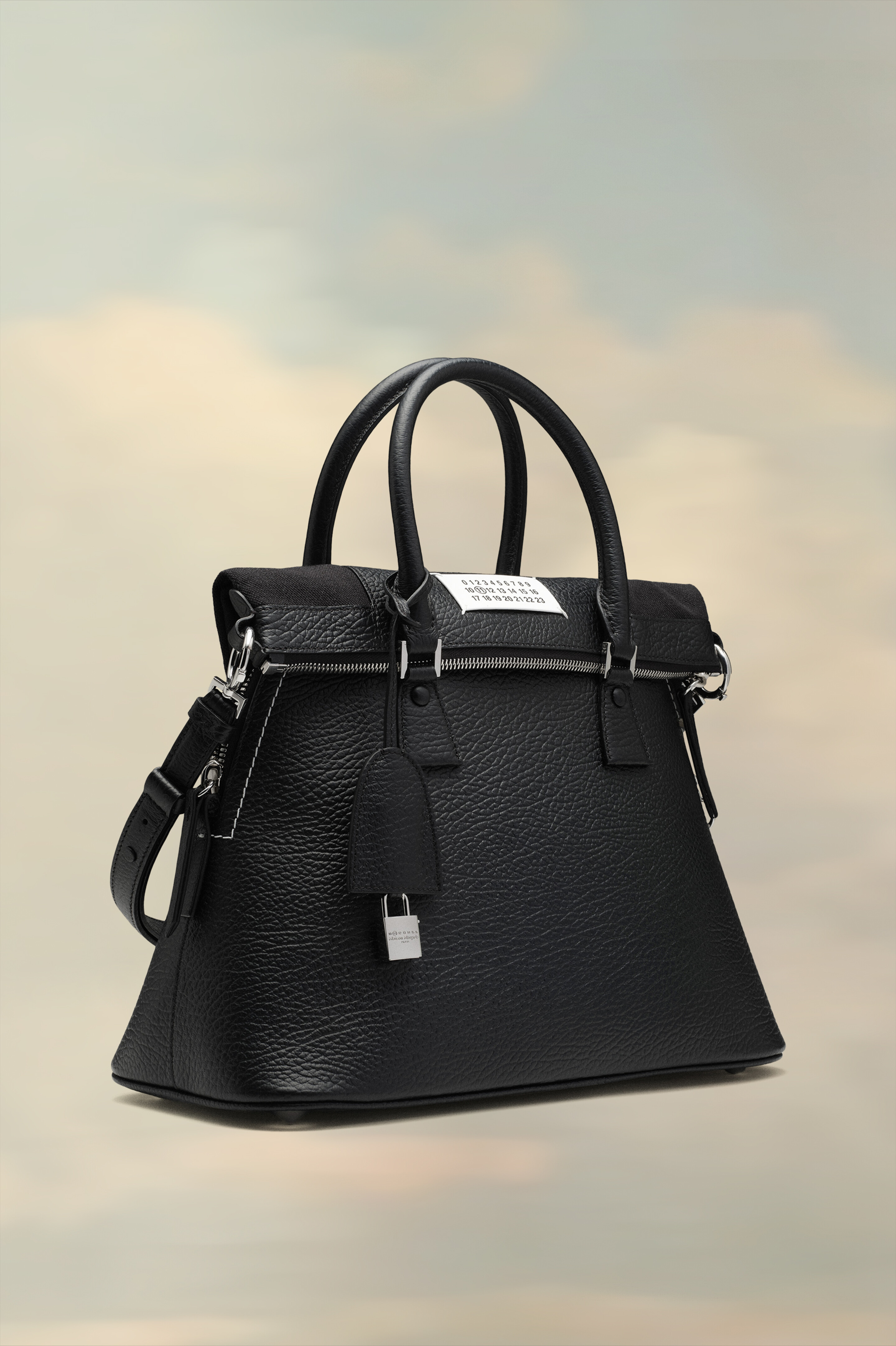 5AC Sac à main noir moyen Noir