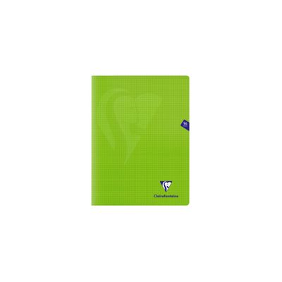 Clairefontaine Mimesys - Cahier polypro 24 x 32 cm - 96 pages - petits carreaux (5x5 mm) - disponible dans différentes couleurs