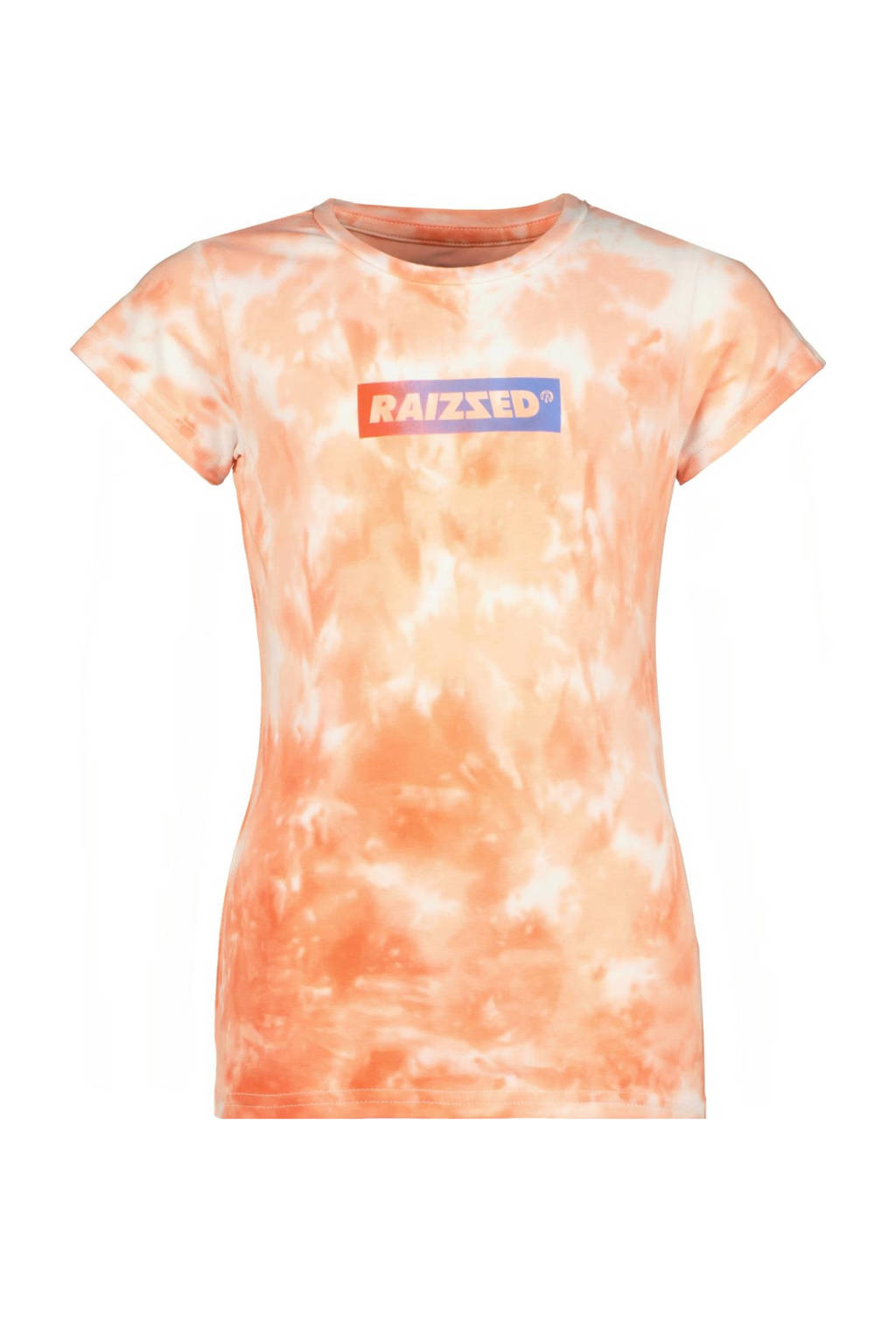 Raizzed tie-dye T-shirt Denpasar oranje/wit