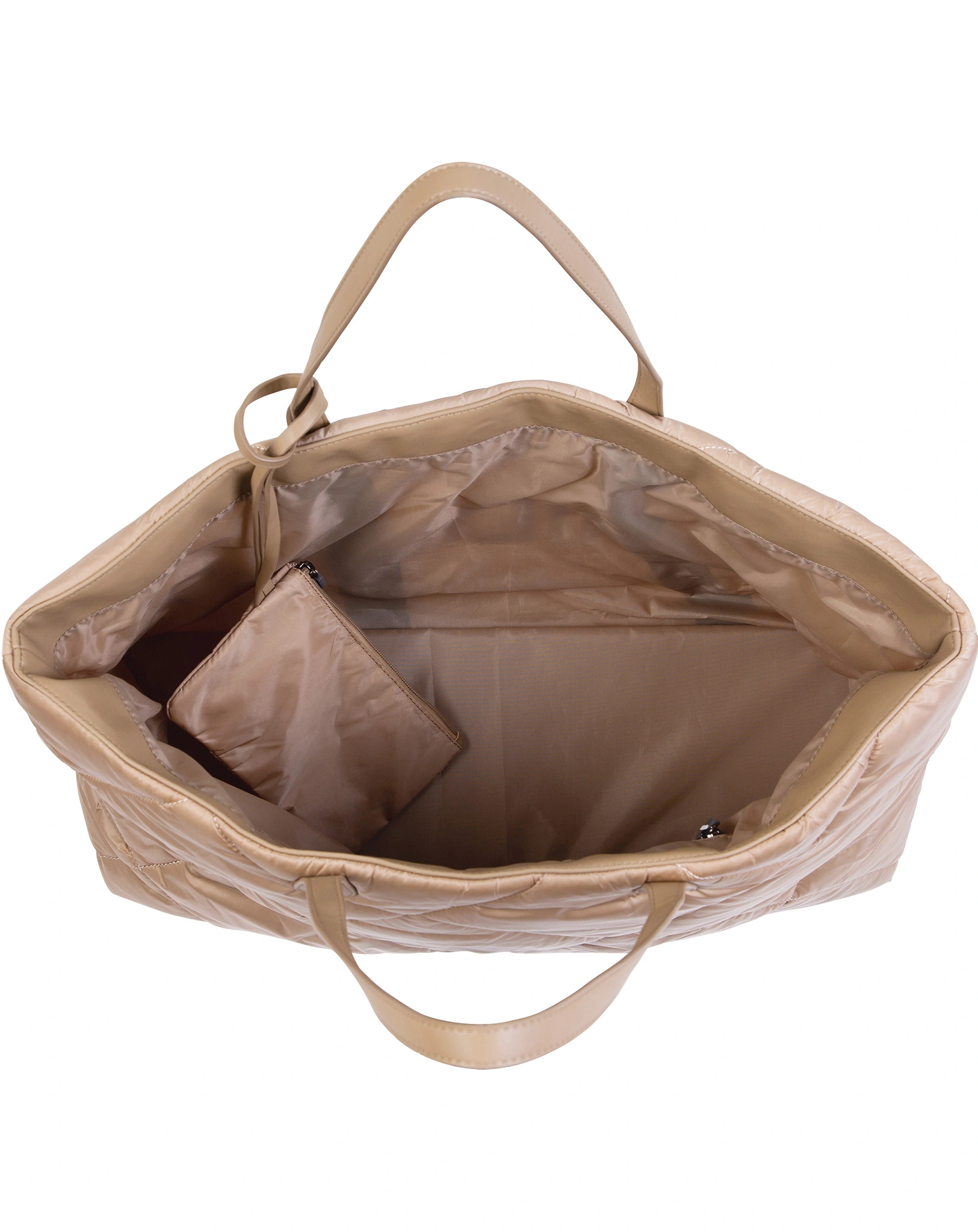 Wickeltasche FAMILY BAG QUILTED (55x18x40) in beige