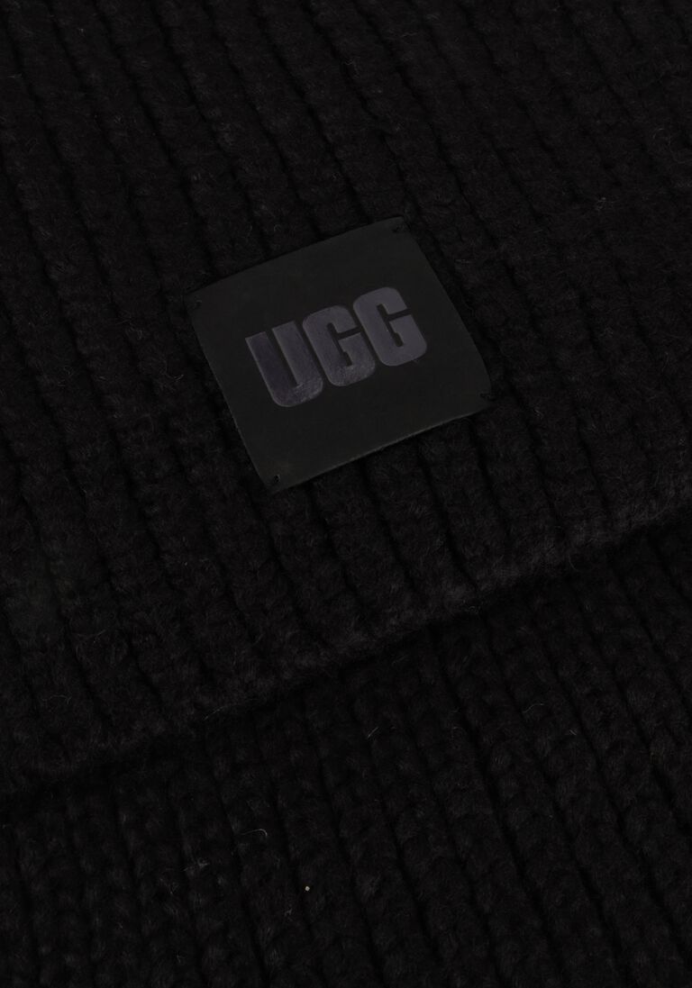 zwarte ugg sjaal chunky rib scarf