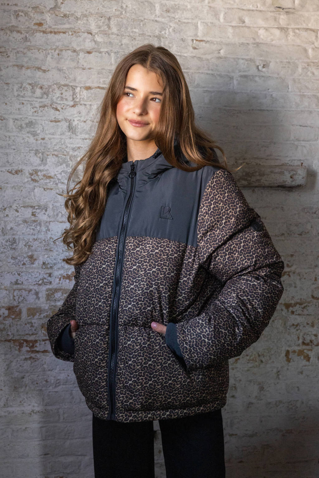 LOOXS 10sixteen gewatteerde jas zwart