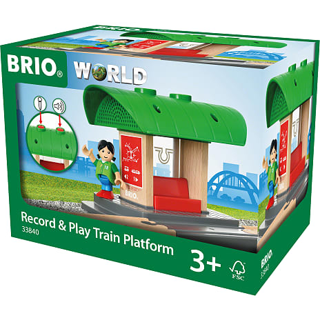 BRIO 33840 Togstation med lydoptager