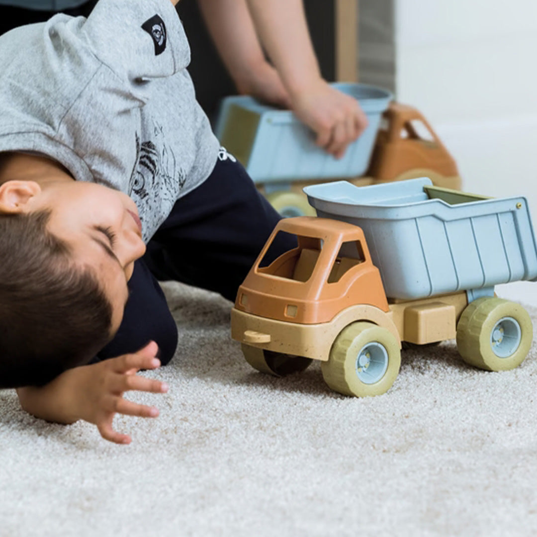 Dantoy bio-toys kiepwagen blauw