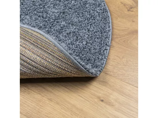 Tapis shaggy à poils longs moderne bleu ø 200 cm