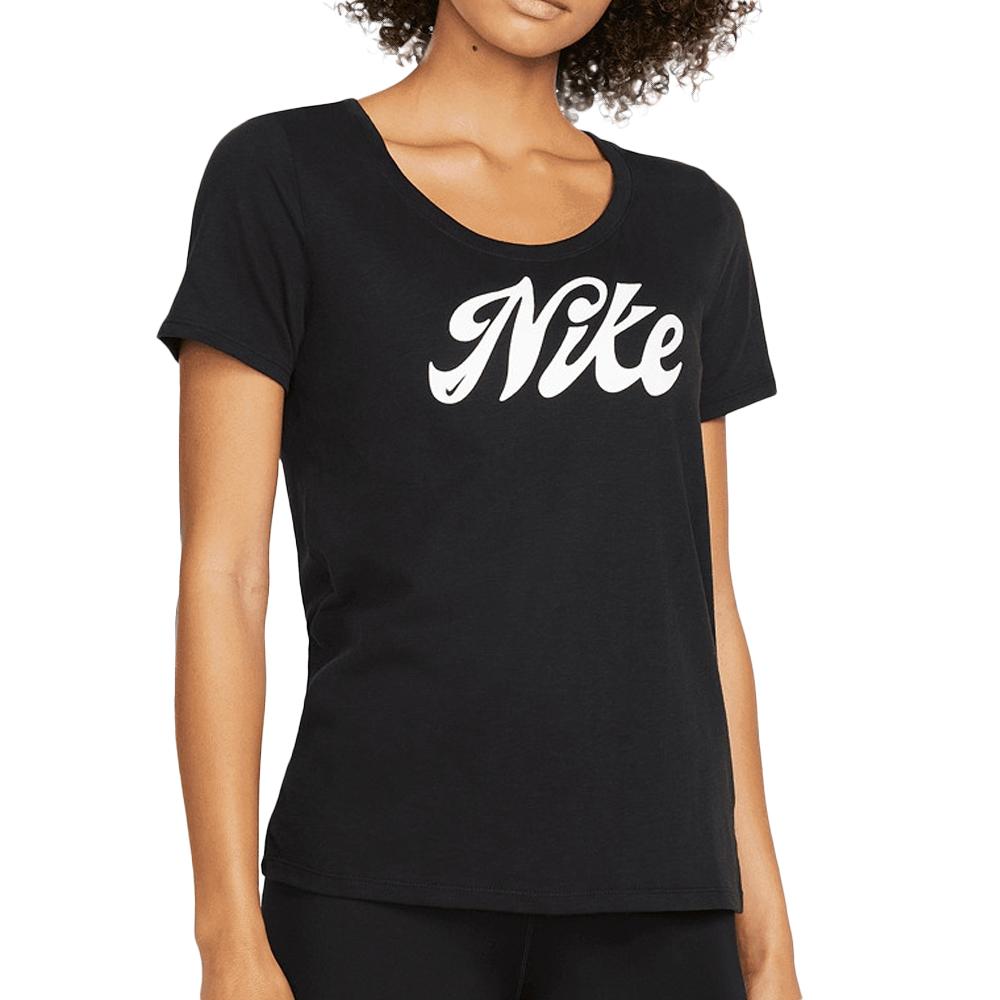 Nike T-shirt Noir Femme Nike Script
