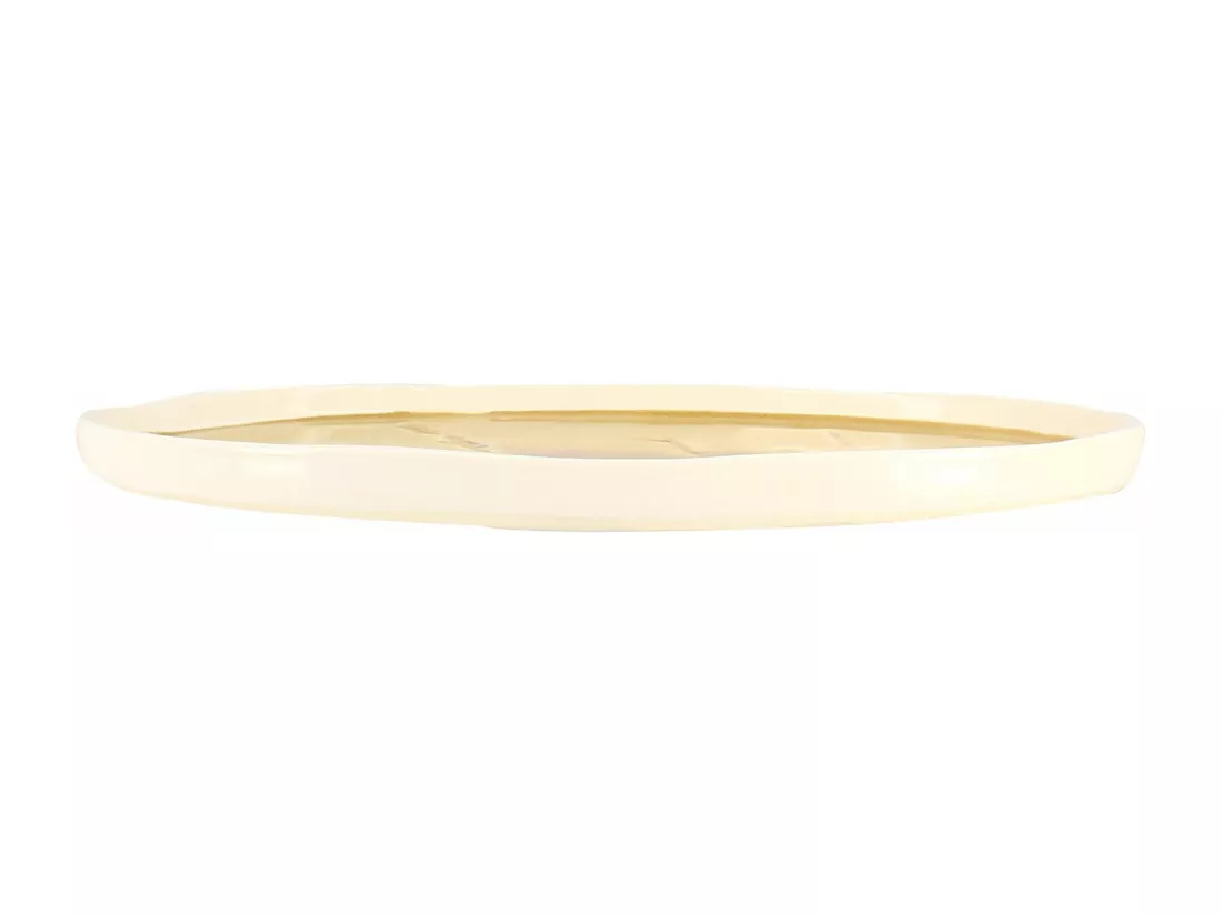 Ogo Living - Plat Ovale Fle 29.5x17cm En Gres Moutarde