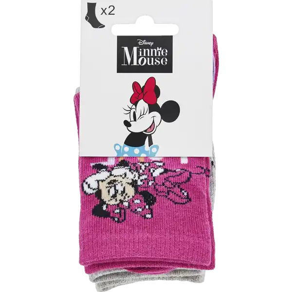2er Pack Socken Minnie Mouse Gr. 31 / 34