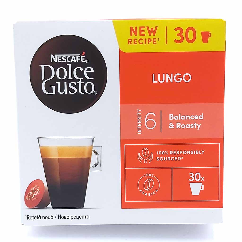 Nescafe Dolce Gusto Kapseln Lungo 30 Tassen 168g MHD:31.10.25