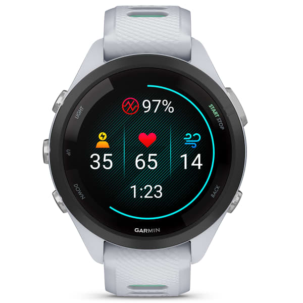 Montre cardio GPS GARMIN FORERUNNER 265S WHITESTONE