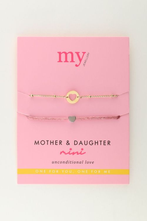 Moeder & dochter armband mini