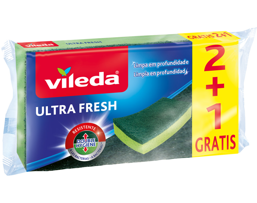 ESFREGÃO VILEDA ESPONJA ULTRA FRESH 2 1UN