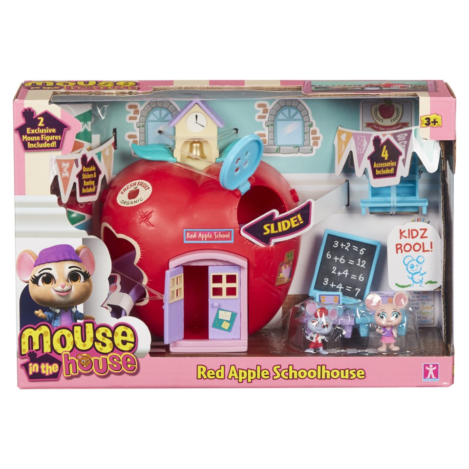 MOUSE IN THE HOUSE - THE RED APPLE SCHOOL PLAYSET (07393)