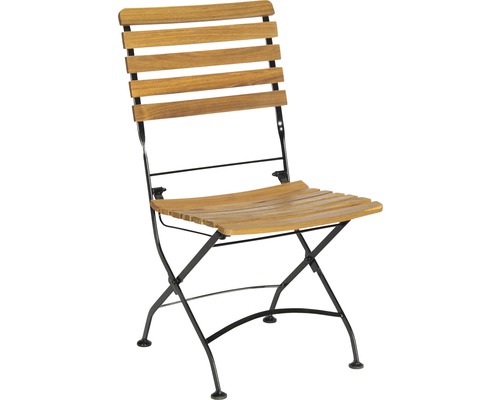 Lindau houten tuinmeubelset, 3-delig, naturel, opvouwbaar