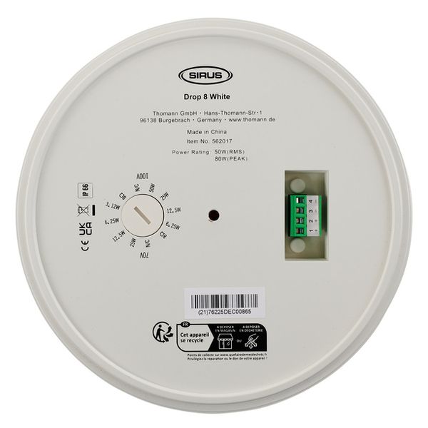 Sirus Drop 8 White