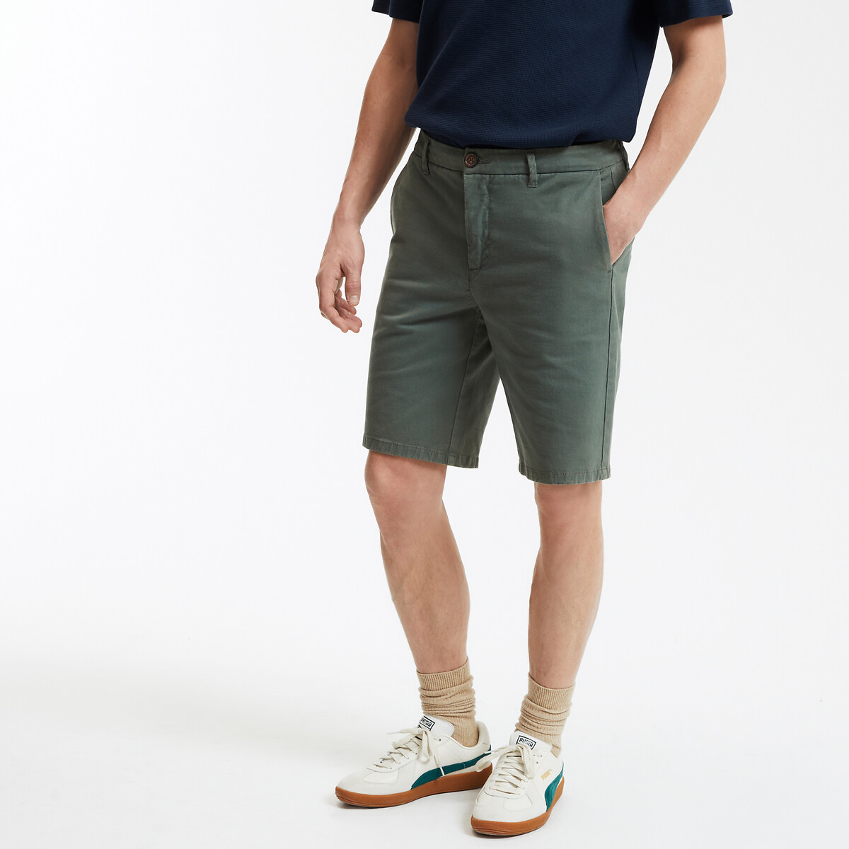 COLEÇÕES LA REDOUTE<br>Bermuda chino, Assinatura JONAS