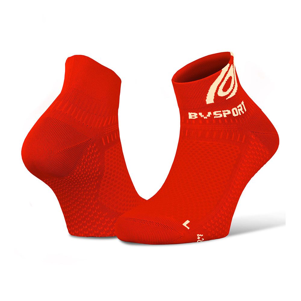 BV Sport LIGHT 3D - Chaussettes rouge/creme