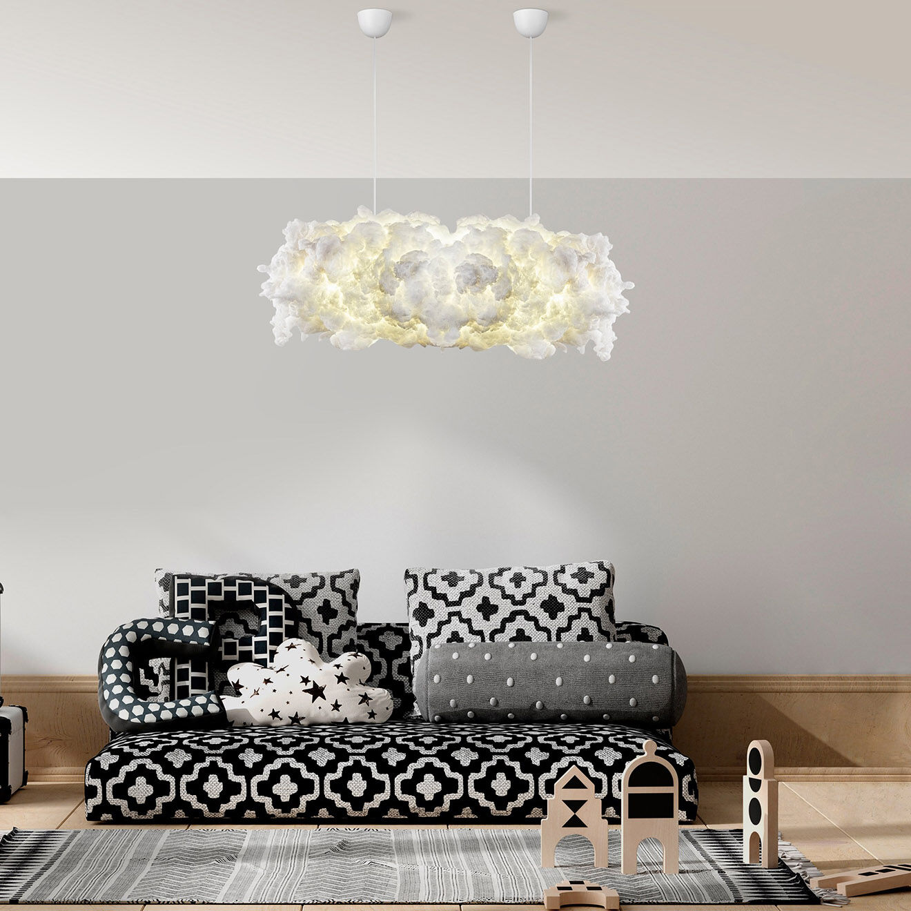 Opviq Suspension Serene blanche - 90x80 cm