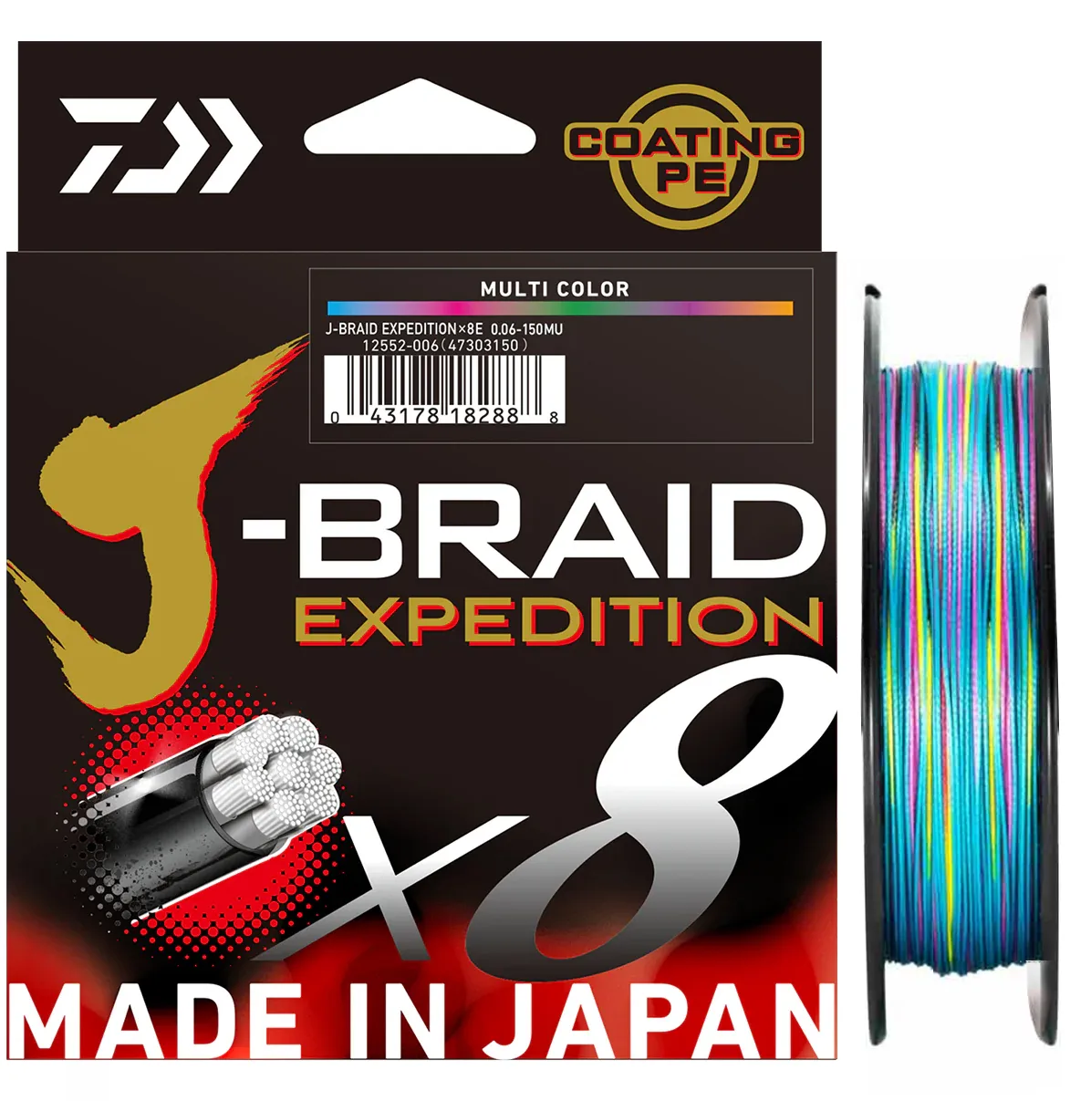 Daiwa Daiwa J-Braid Expedition 300m Multicolor