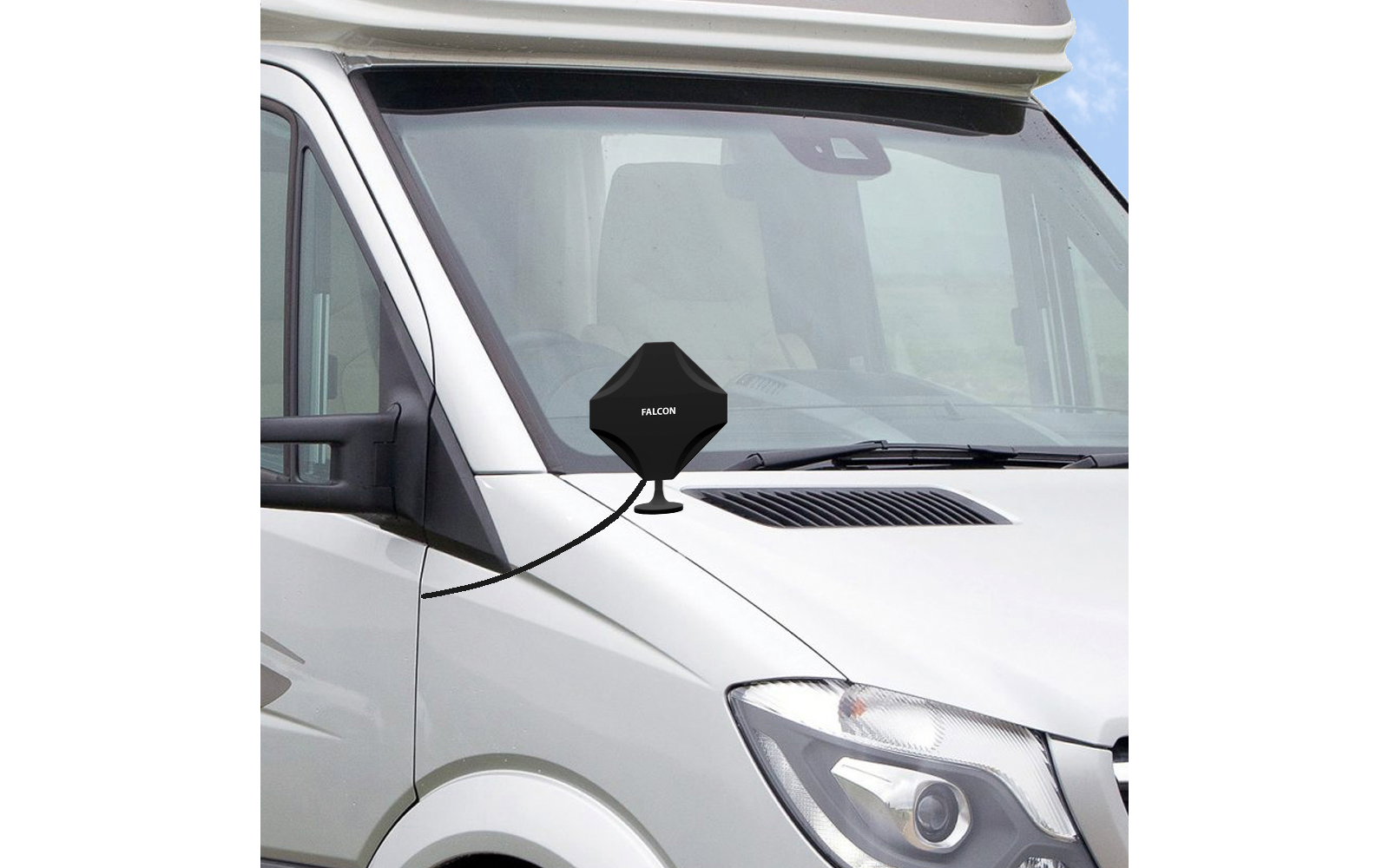 Falcon DIY 4G LTE tragbare Internet Fensterantenne inkl. mobilen 150 Mbit WLAN-Router
