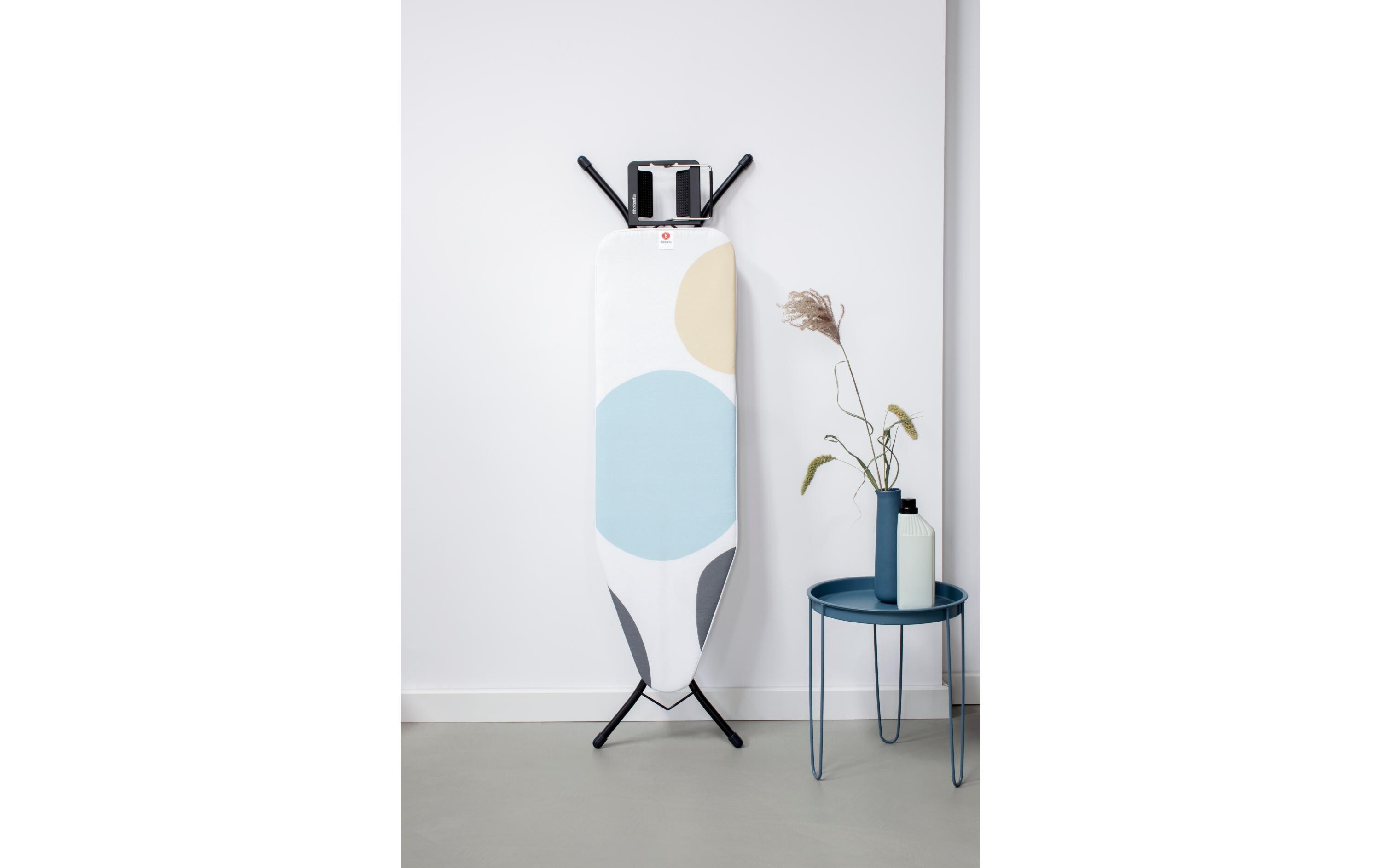 Bügeltisch mit Dampfbügeleisenablage Spring BubblesBügelbrett B, 124 cm x 38 cm