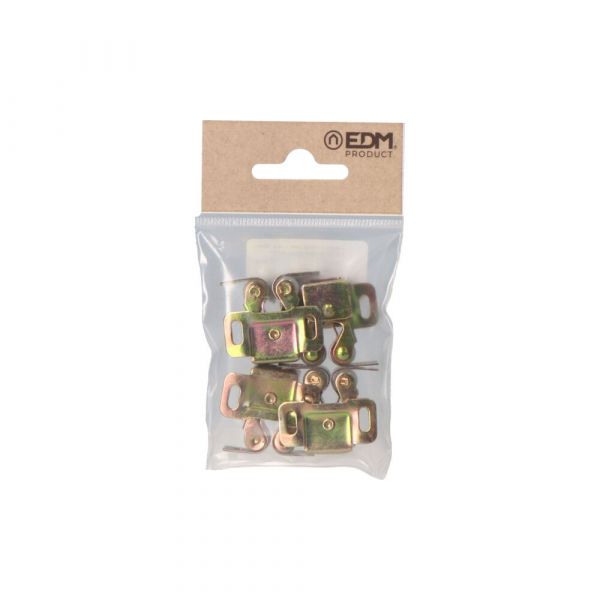 EDM Pack 4 Unid. Fecho Batente Rolamento Borracha 0,8mm Bicromado - 85368