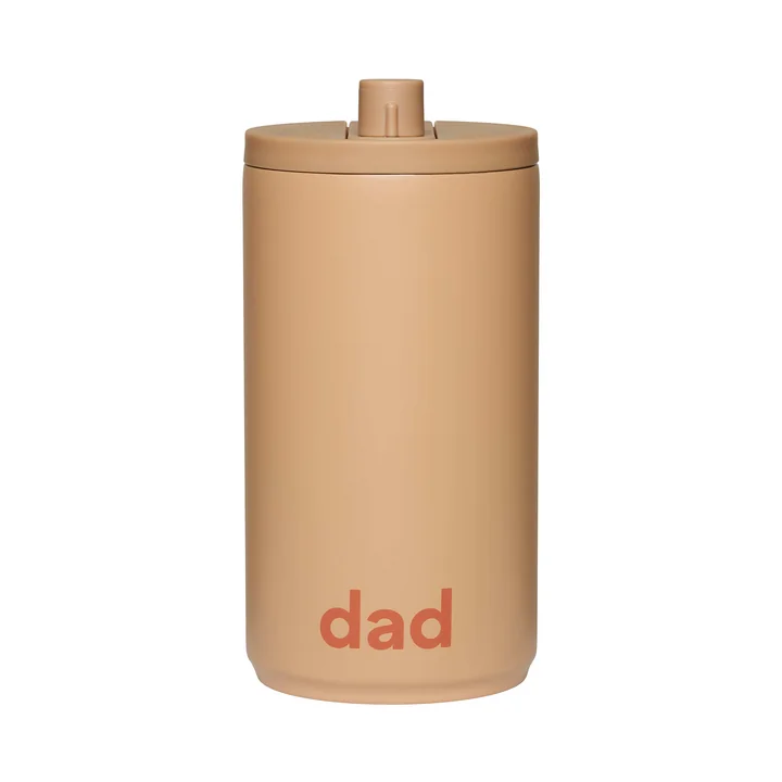 Design Letters - Travel Becher, 0.35 l, dad / beige