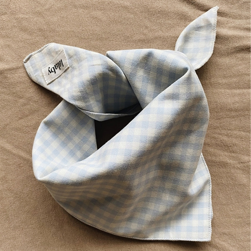 Blue Gingham Eddie Tørklæde - Lalaby → Luksusbaby.dk