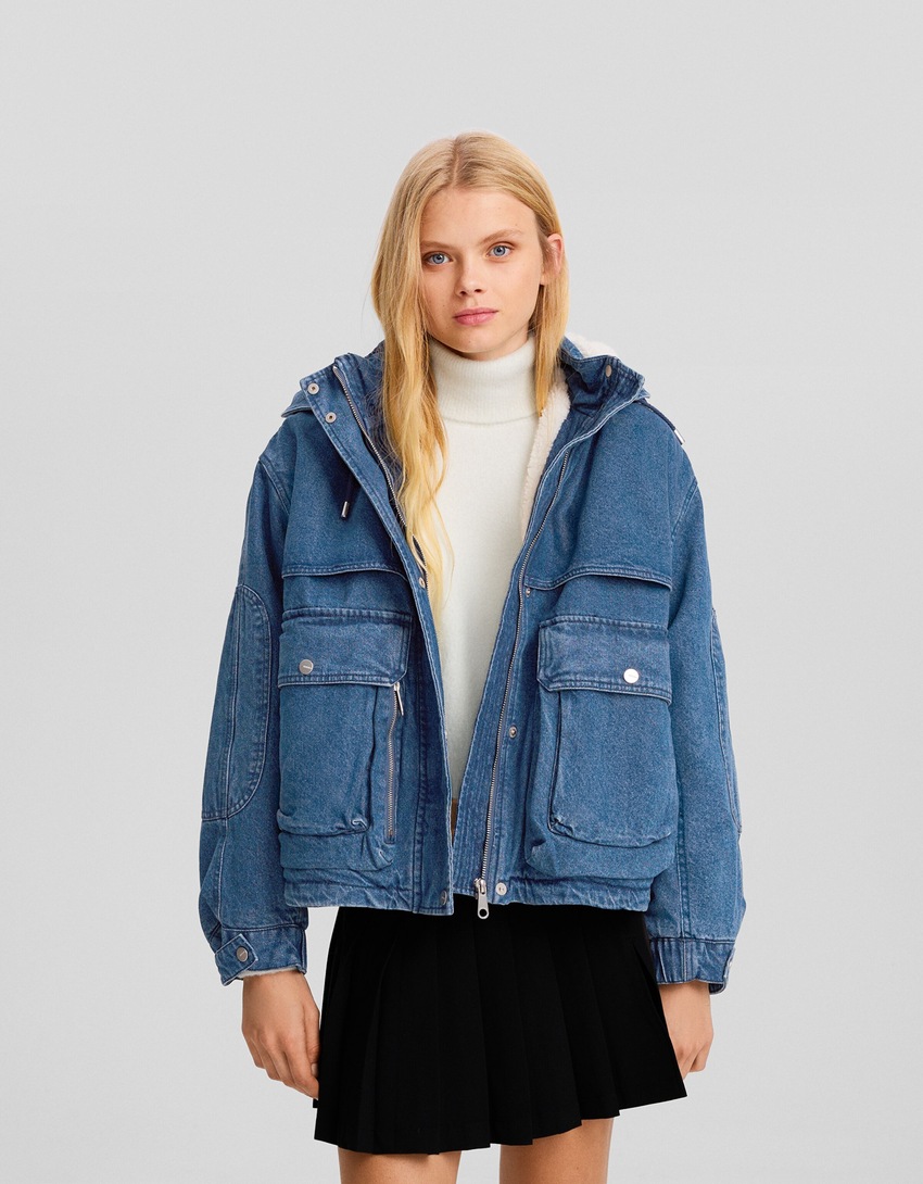 parka curta de ganga