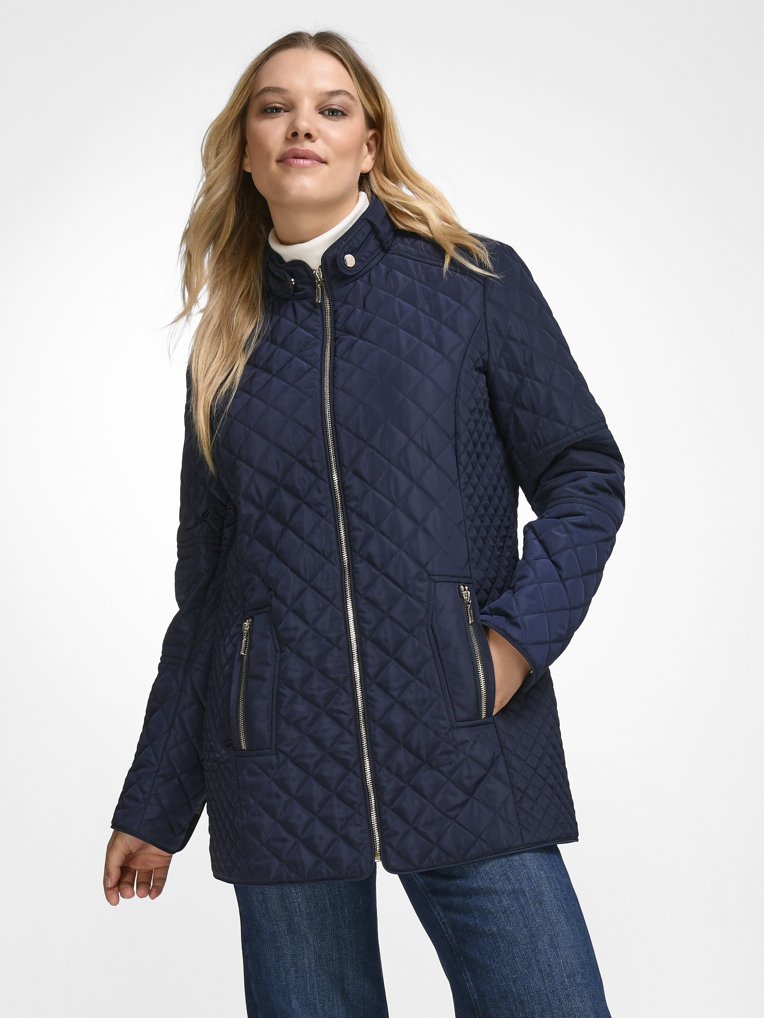 Steppjacke mit Stehkragen