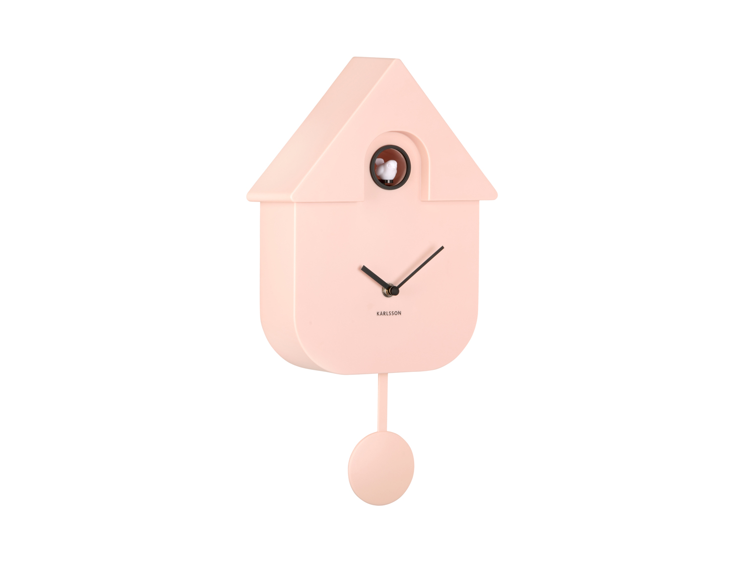 Wall clock Modern Cuckoo ABS soft pink