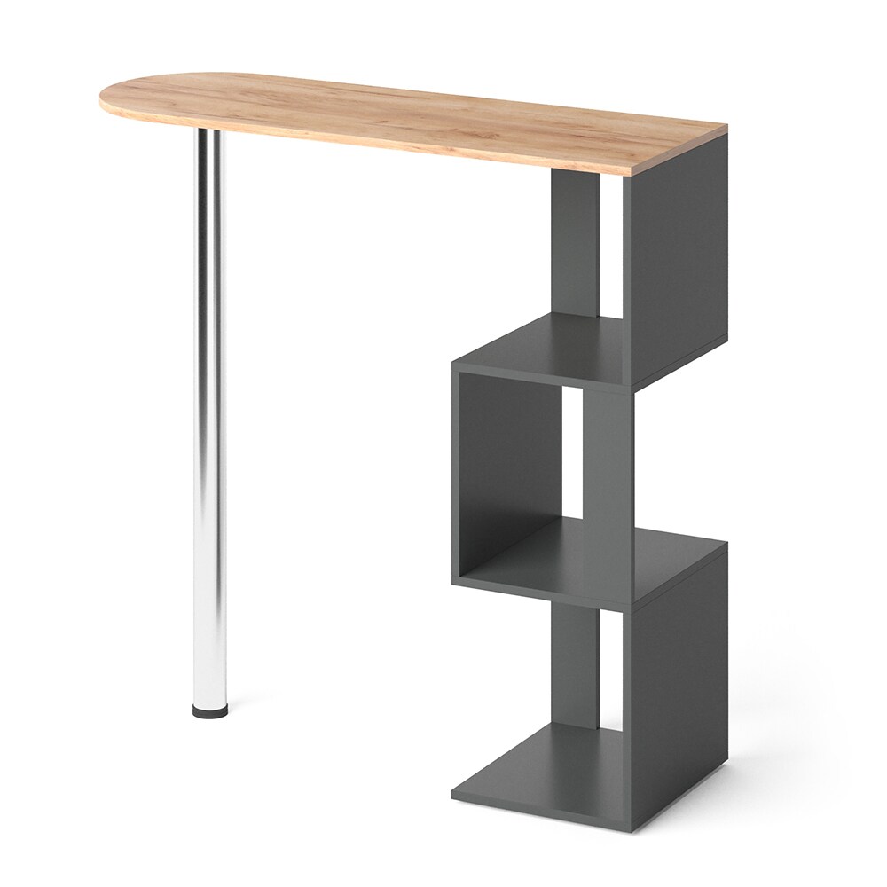 Vicco Bartisch Vincent Anthrazit-Goldkraft Bartresen Stehtisch Tresentisch Bistrotisch Bar