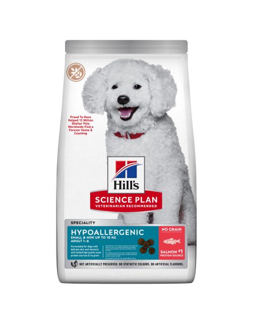 Hill's Canine Adult Hypoallergenic Small&Mini Breed Zalm&Tonijn - Hondenvoer